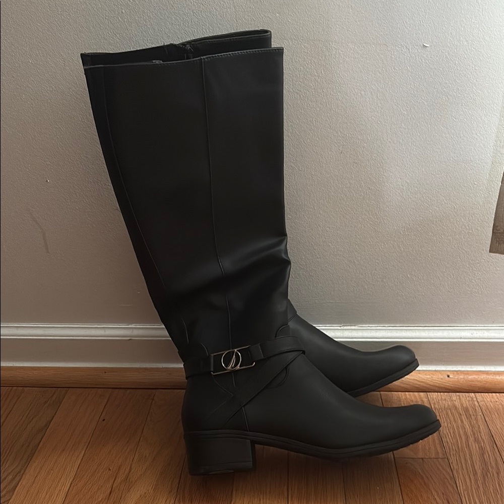 Nautica Black Knee-High Women's Boots